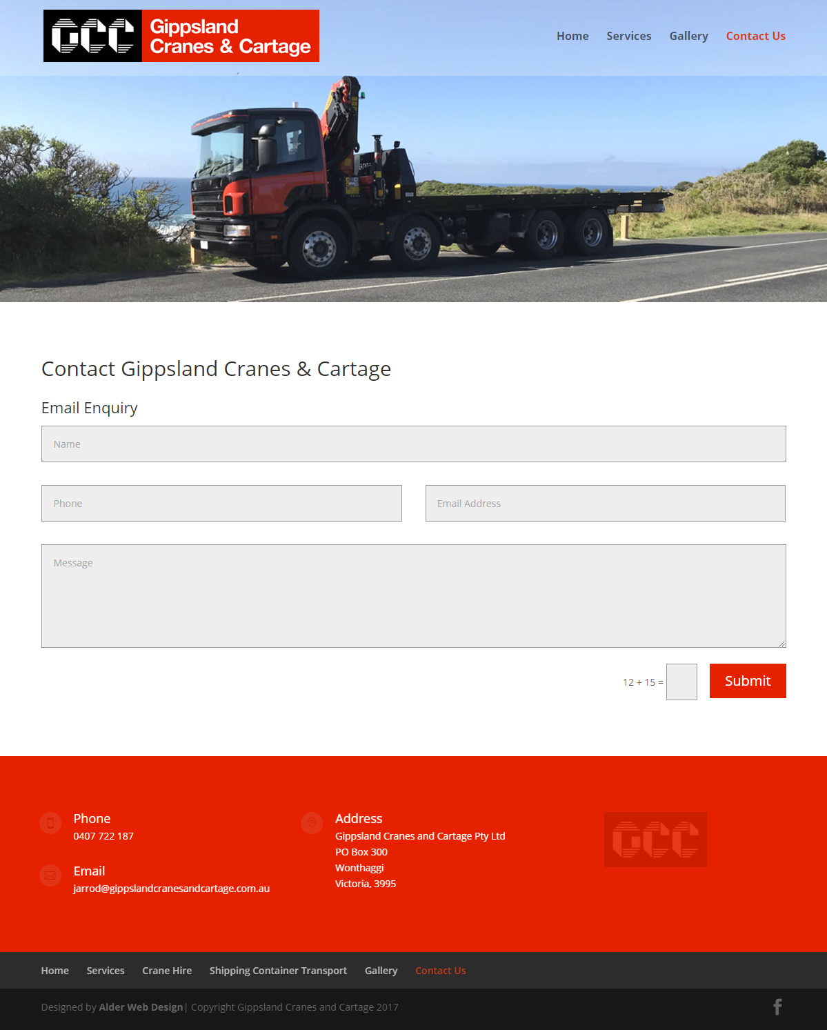 GCC Contact Page